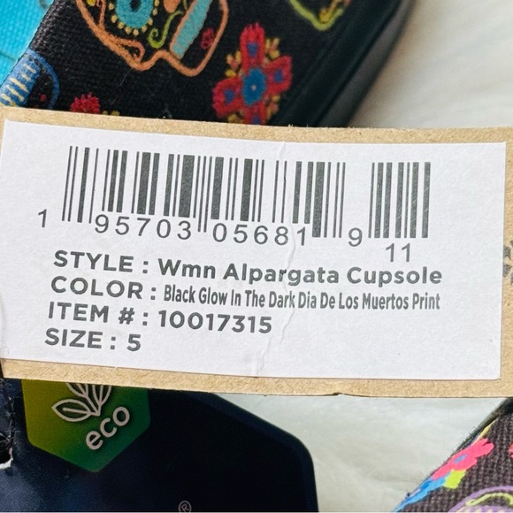 Toms Alpargata Cupsole Day Of The Dead Slip On Shoes - Picture 5 of 5